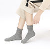 施雅日本甜美可爱中长筒堆堆袜纯色小花袜口秋冬季女袜兔羊毛保暖