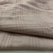 欧洲一线羊毛皮粉色格子夏款连衣裙外搭面料高端品牌定制1米129元