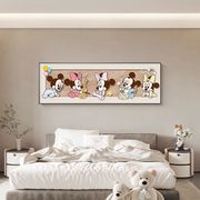 米奇儿童房卧室床头装饰画米老鼠客厅沙发背景墙挂画卡通房间壁画