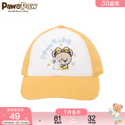 PawinPaw卡通小熊童装男女宝宝遮阳帽休闲风时尚棒球帽