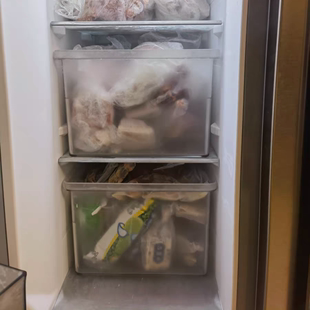 冰箱收纳盒密封盒透明收纳盒储物冷鲜柜冷冻盒抽屉式冰柜用食品级