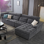 布艺沙发客厅家具，现代组合简约乳胶沙发双层坐垫全拆洗