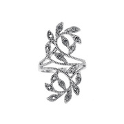 欧美复古宫廷风个性时尚镂空缠绕花藤食指戒指女小众设计指环