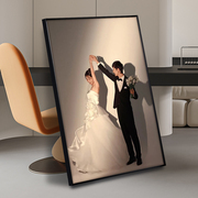 婚纱照相框照片挂墙24寸相片全家福打印加七夕节结婚照放大定制