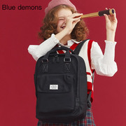 bluedemons手提双肩包旅行包女简约大学生书包大容量防水电脑背包