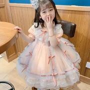 女童洛丽塔公主裙，夏季洋气可爱女宝宝，洋装连衣裙小童生日礼服裙子