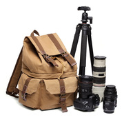 跨境供货单反相机摄影帆布包 户外旅行背包 休闲双肩数码包