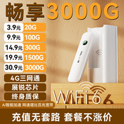 TCL随身wifi6移动无线wifi无线网络无限速纯流量上网卡4g无线网卡插卡路由器适用华为小米oppo手机车载用