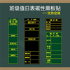 班级卫生情况布置表磁性黑板贴中小学值日表磁力贴可移除软磁贴背胶墙贴值日生教室安排表磁铁磁性贴定制