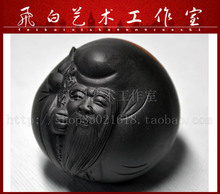 新品上市 寿星 宜兴紫砂 紫砂摆件 茶宠杂件