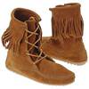 冲冠特价！正品minnetonka2010秋女鞋 流苏靴 皮鞋 短靴豆豆底 ！