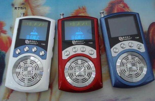 清华紫光MP3 外放 T380 2G FM收音 MP3 播放器 超长待机超大外放