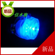 广东DUCK球型LED夜明珠射灯金鱼缸水族箱照明潜水灯/水中灯1W蓝色