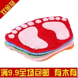 Lovely flocking to cushion feet bath water-absorbent mat door mat door mat carpet foot mats 200g