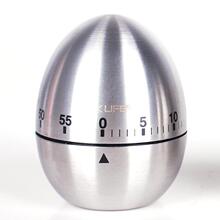 [凌柯生活]厨房闹钟 可爱鸡蛋型厨房计时器 提醒器 不锈钢定时器