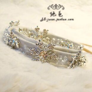  限量粉色到货 雪花闪钻发带 新娘头饰配饰结婚发饰发箍包邮FD104