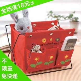  牛津布铁架杂物篮/收纳盒/杂物盒 桌面整理筒 办公桌面整理收纳桶