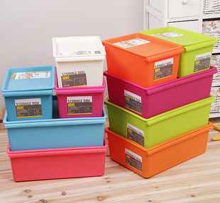 零食收纳盒抖音同款有盖塑料收纳箱整理箱百纳箱储物盒分类整理盒