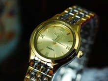 Moda señoras reloj de acero [60056] El nuevo disco de oro en la final de la temporada 2011 de la forma femenina
