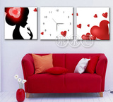 【米米粒四皇冠】法国乐彩 十字绣 甜心钟表套件5113 三联画