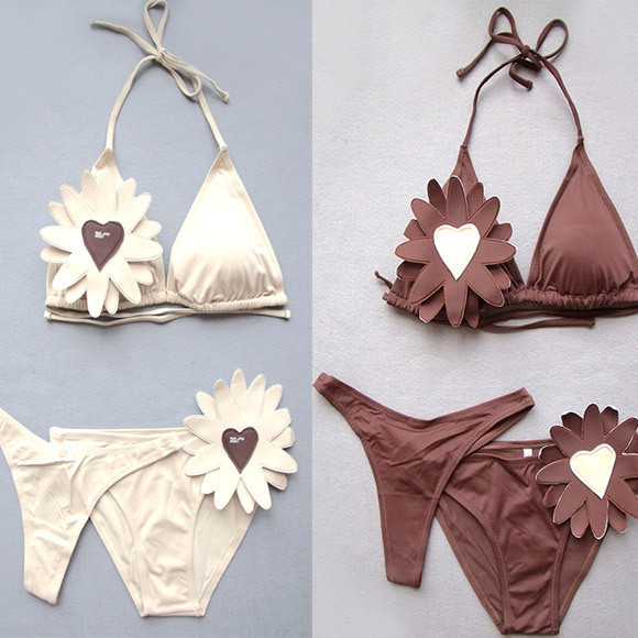 Three-dimensional flower Three-piece Suite sexy bikini Bikini Fission Women's swimsuits hot spring Swimwear 75BC80ABin the Sports/Yoga/Fitness/Fans supplies , Swim , Bikini category - from Buy2taobao.com to provide professional Taobao agent buy service