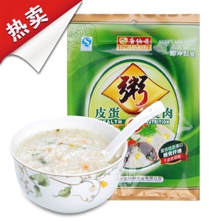  特价优惠唐纳兹营养早餐方便粥早餐粥速食粥皮蛋瘦肉粥8小包400g