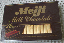 香港进口 日本明治meiji 牛奶巧克力140G(28枚)