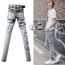 爆卖春夏新款 Cheap Monday 清爽男装 雪花白小脚裤铅笔裤牛仔裤