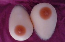 日销100只高级硅胶乳房义乳假胸假乳300克/只 B杯