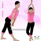 『朵俏』D105后交叉短袖带胸垫+翻口7分裤瑜伽服