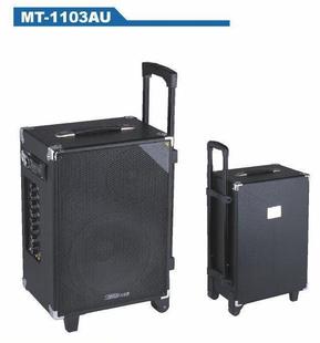  拉杆音箱 麦卡MT-1103型演唱音箱 带车载式DVD 双频无线话筒