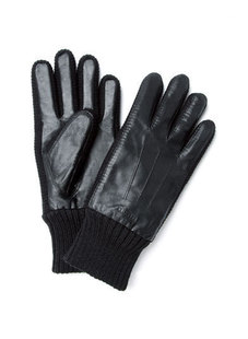 Dream ba Sally/MengDi ella fashionable man mo gloves joining together sheep leather mittens 068711403