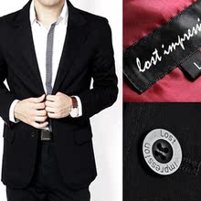 LI HOMME 2010秋装季首推外套修身剪裁纯棉休闲西服-旭东 深黑