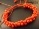 七月生辰石补血养颜美容千千籽红珊瑚手链