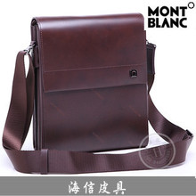 2012淘宝首选Montblanc/万宝龙男包顶级品牌单肩斜挎包必备真皮包