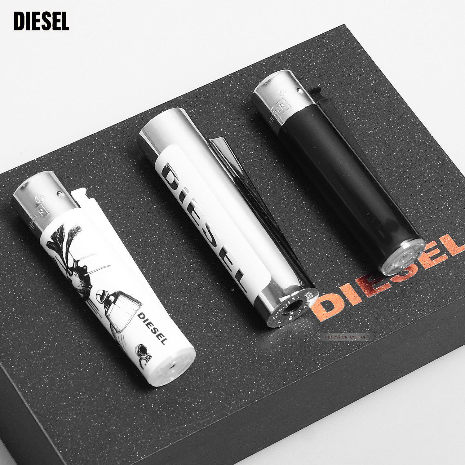 「Rareshow」DIESEL专柜10夜场必备组合式气体打火机礼盒装-81035