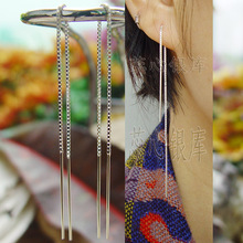 G02 秒杀 8种长短尺寸 925纯银耳线 多耳洞 流苏耳链耳饰韩国银饰