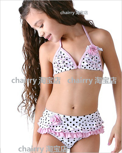 Children's Swimming clothing female child swimsuit bikini ...
