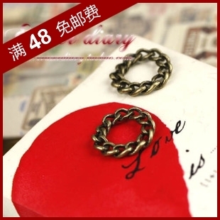 DIY饰品材料配件 20mm 古铜色 复古 链条圈圈 挂饰114#-K
