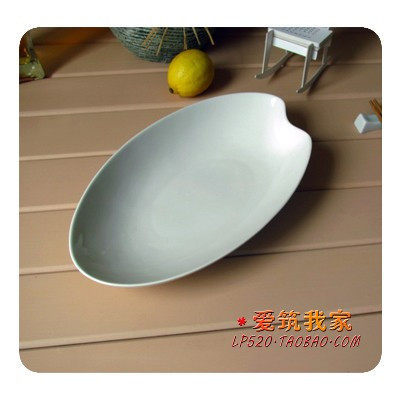 韩日式料理餐具/鱼盘/骨瓷盘子/外贸出口/白瓷/爱筑我家