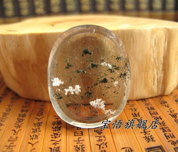 宝悟【一物一图】天然绿幽灵吊坠34x27x8mm 宝悟【一物一图】天然绿幽灵吊坠34x27x8mm