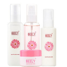 最佳套餐 Beely玫瑰美肤4件套透白洁面乳活化菁露润白乳晚安面膜