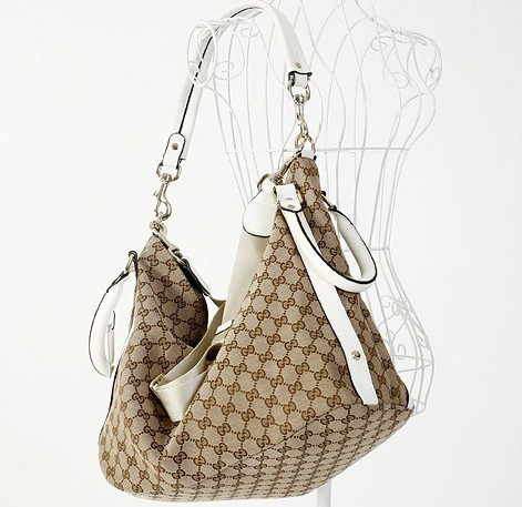特卖包邮2010新款gucci古奇<em>女包</em>帆布包牛皮包