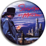 MICHAEL JACKSON stranger in Moscow pin BADGE 3.2cm 襟章