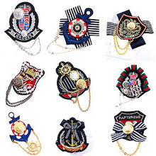 Epaulets Korea Korean Naval Academy Wind wind anchor badge badge jewelry wholesale lace brooch medal