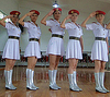 军旅大合唱服装 女兵表演服 军旅演唱服 舞台舞蹈表演服 白色军服