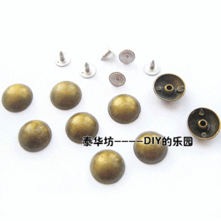  DIY配件/DIY撞钉/朋克铆钉/DIY柳钉/圆形钉 15MM 2色入