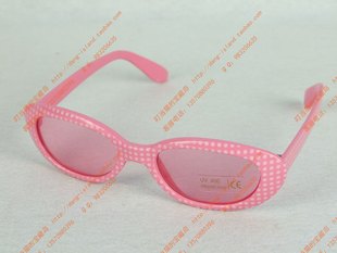  ladybird很神气的小女生粉色太阳镜 UV400防紫外线儿童太阳眼镜
