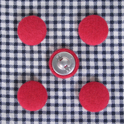 布艺钮扣子 珊瑚红纯色羊绒包布纽扣配件辅料 大衣风衣 DIY手工