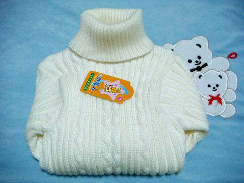 <em>儿童</em>高领<em>毛衣</em> 打底衫 男女童翻领<em>毛衣</em> <em>白色</em>,梦特